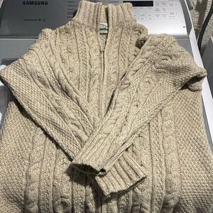 Aran Crafts zip up cardigan